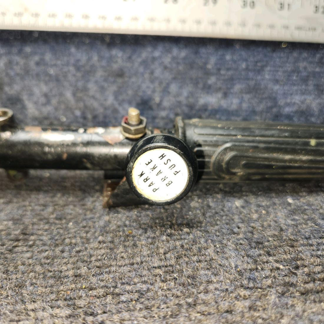 Used aircraft parts for sale, 63357-000 Piper PA28-161 Parking brake Handle Assy