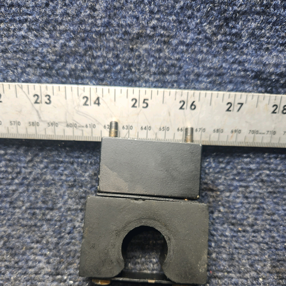 Used aircraft parts for sale, 63456-000, 65050-000, 63455-000 Piper PA28-140 Rudder Bar Support Block