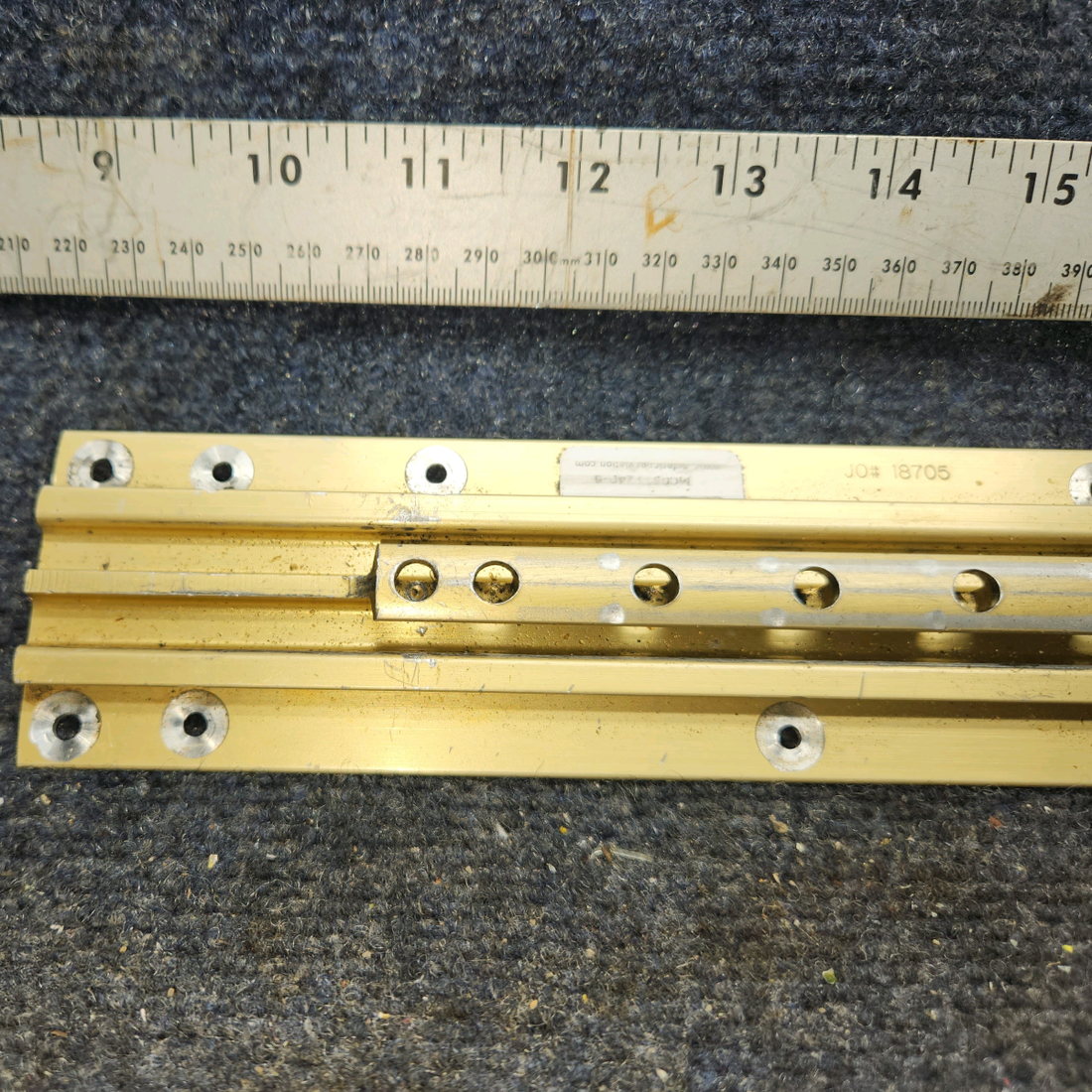 Used aircraft parts for sale, 0511240-6 McFarlane Aviation Cessna 172E Seat Rail – Inboard RH