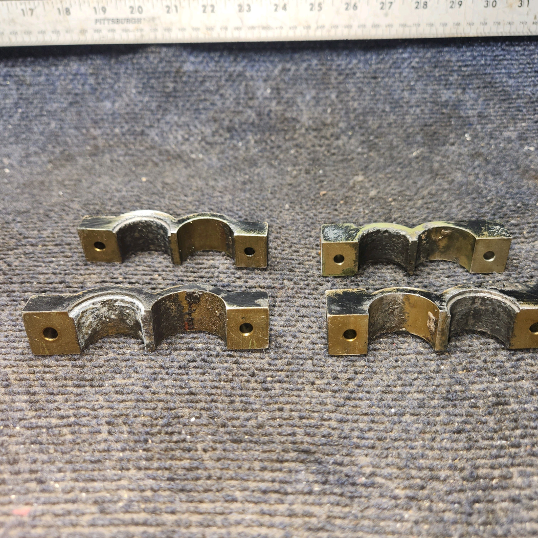 Used aircraft parts for sale, S1675-1 Cessna 172E Rudder Pedal Torque Tube Bearing, Set of 2