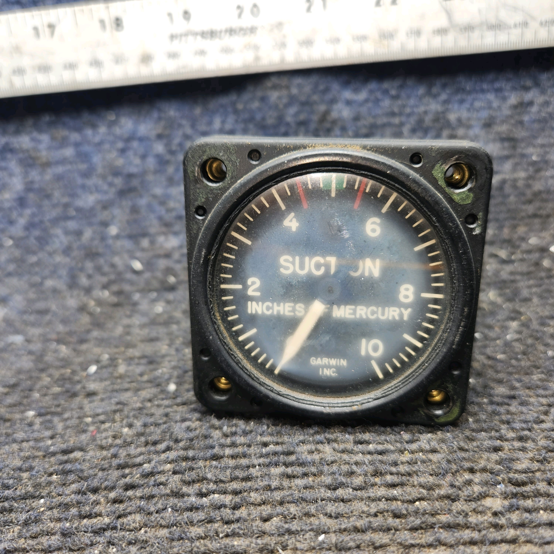 Used aircraft parts for sale, 22-880-03 Garwin Beechcraft 35-33 Suction Indicator