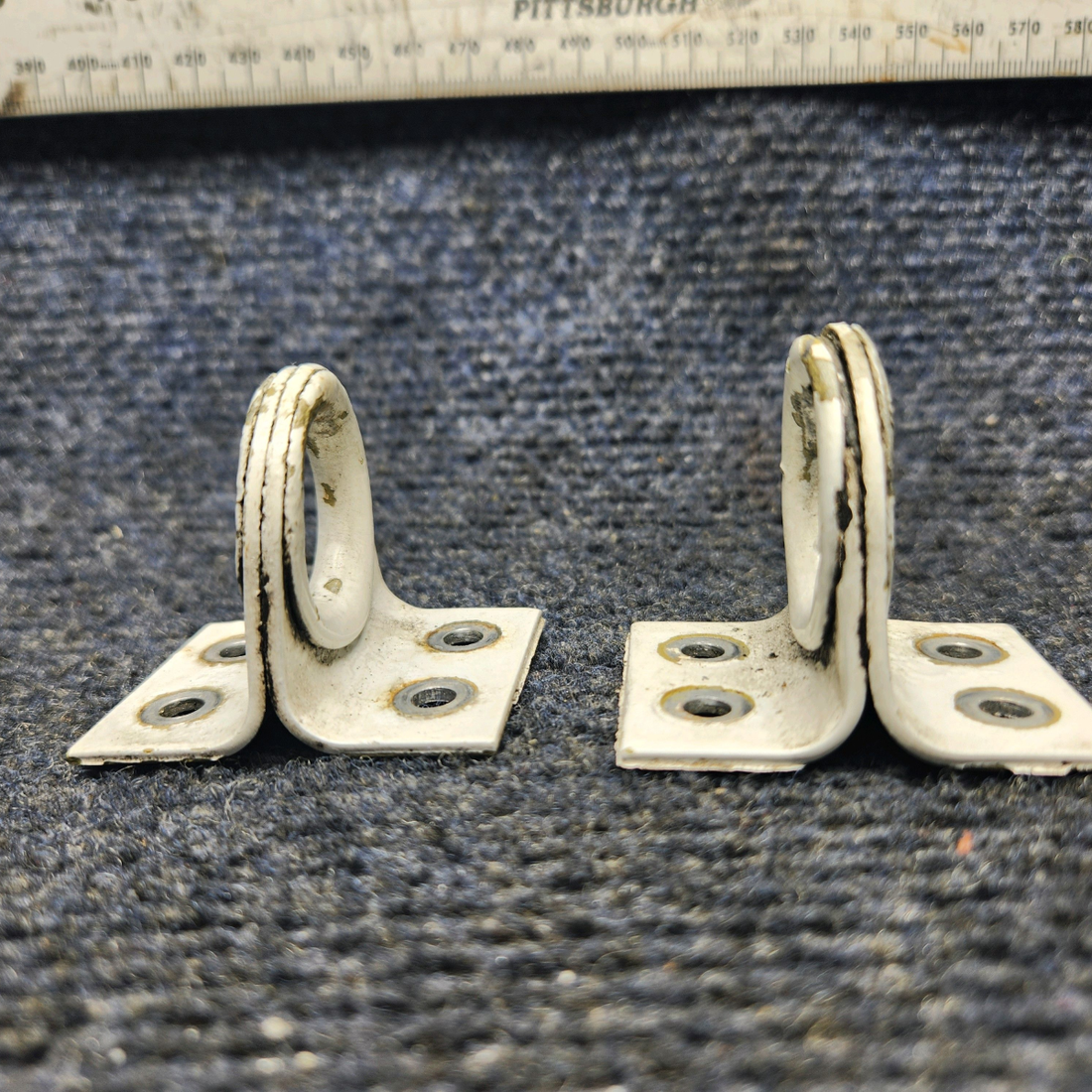 Used aircraft parts for sale, 35-115232 Beechcraft A24R Beech Wing Tie Down - SET OF TWO