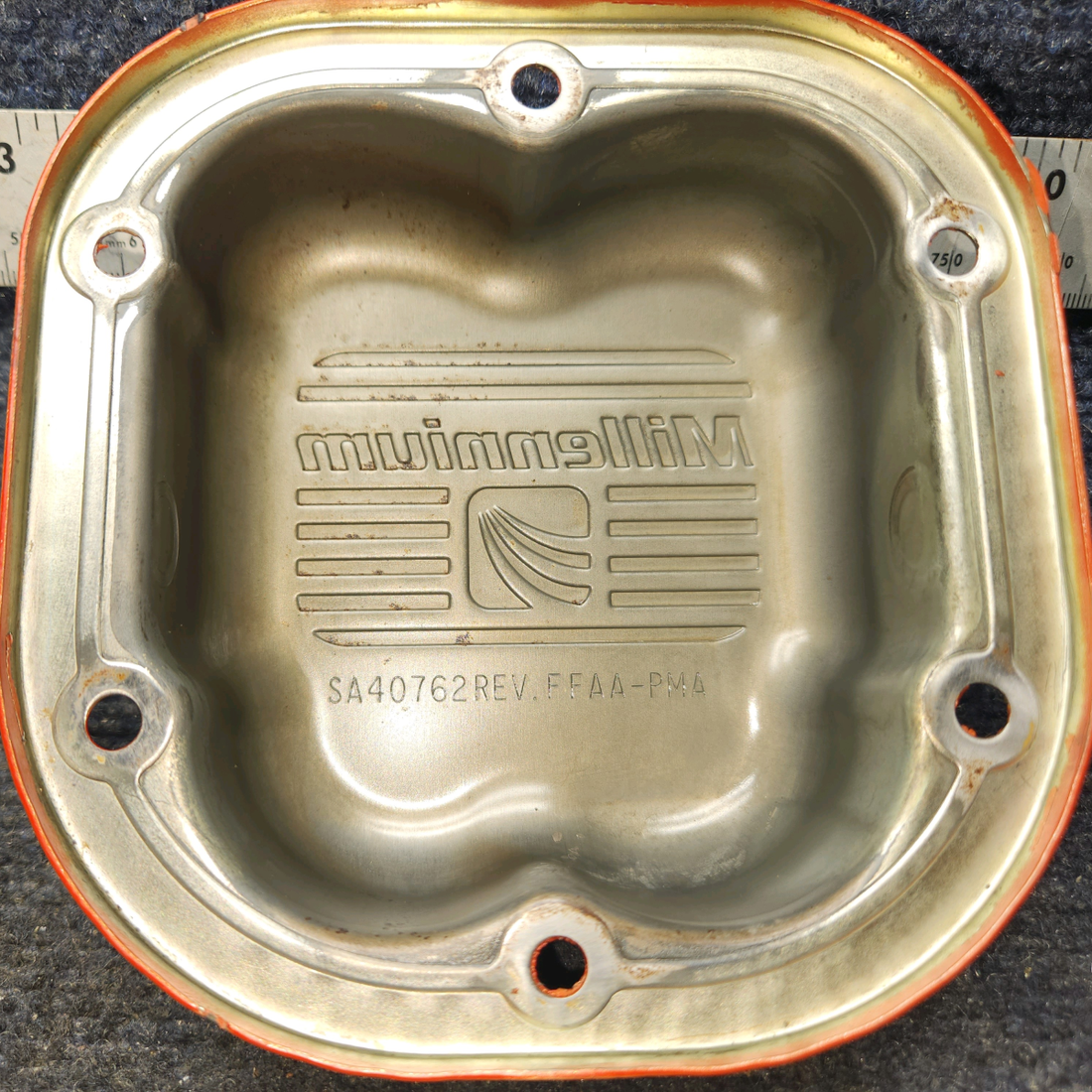 Used aircraft parts for sale, SA40762 Continental O-300 Cessna 172 Rocker / Valve Cover " Millennium - Set of 5