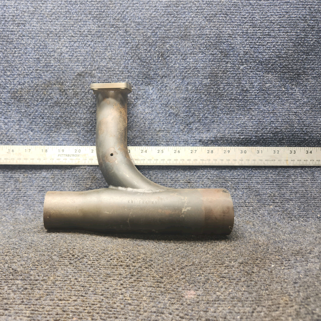 Used aircraft parts for sale, 96-950002-7 BEECHCRAFT 95-55B Exhaust Stack Assembly – Cylinder #4, LH Engine