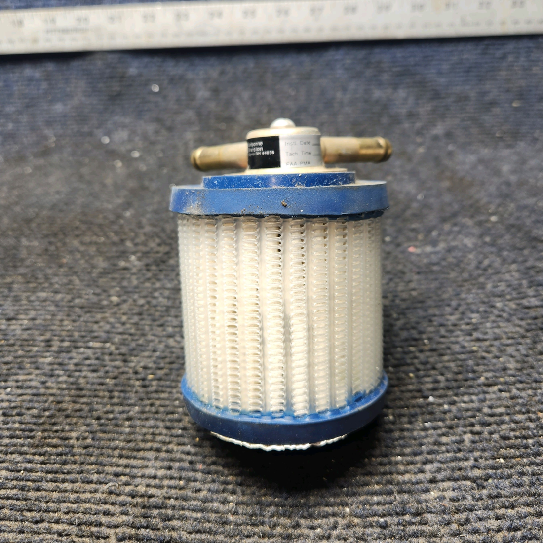 Used aircraft parts for sale, RA 1J7-1 Parket Cessna 182G Vacuum Gyro Filter