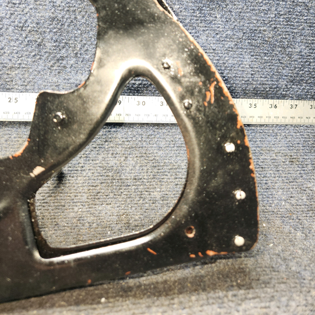 Used aircraft parts for sale, 0510166-6, 0510171-1 Cessna 172 E Flap Lever Assembly with Ratchet