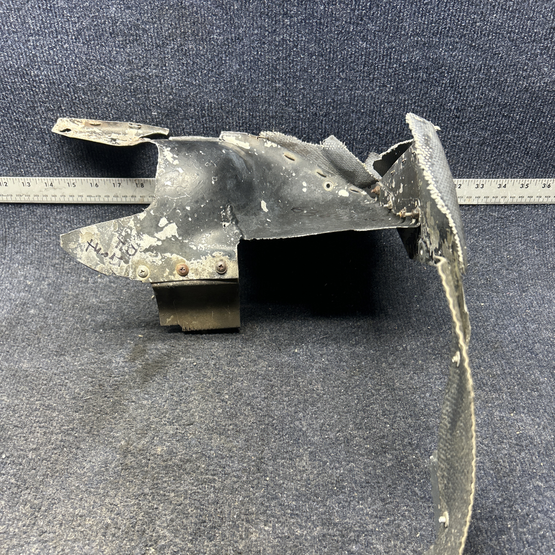 Used aircraft parts for sale, 63693-00 Lycoming O-320 REAR RIGHT BAFFLE