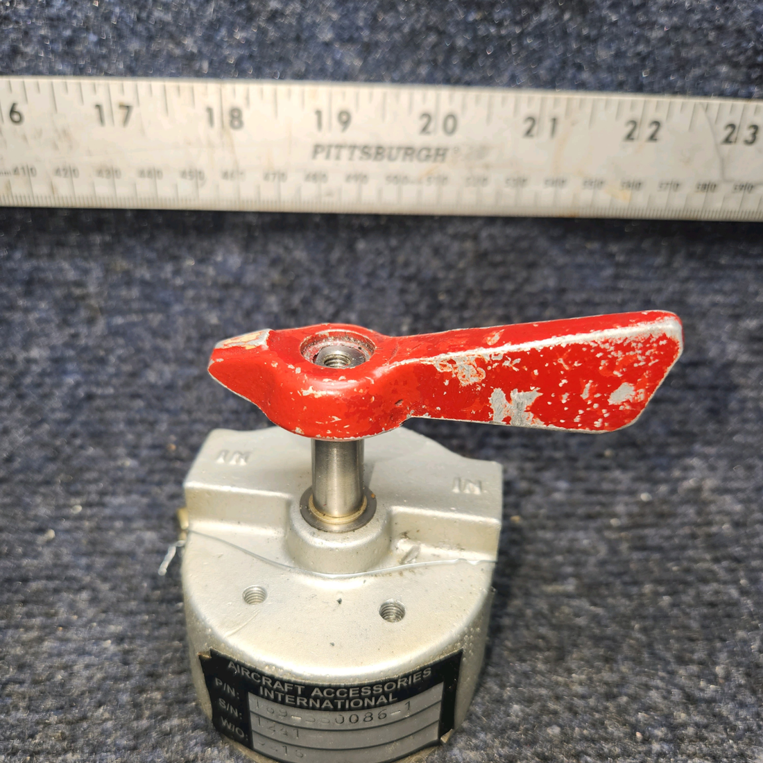 Used aircraft parts for sale, 169-380086-1 Beechcraft A24R Fuel Selector Valve