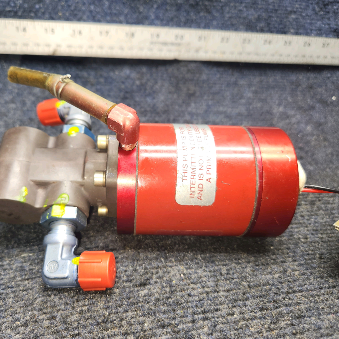 Used aircraft parts for sale, 1816-00-1NV Dukes Beechcraft A24R Dukes Fuel Pump (Volts: 12, Amps: 6)
