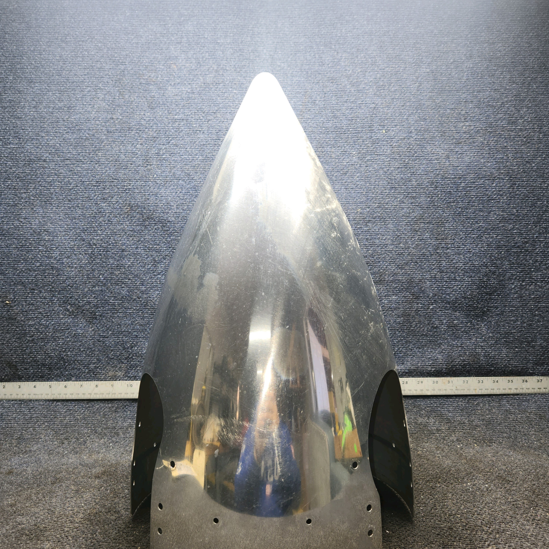 Used aircraft parts for sale, D-4797-3P Cessna 182G 3-Blade Spinner Assembly With Back Plate