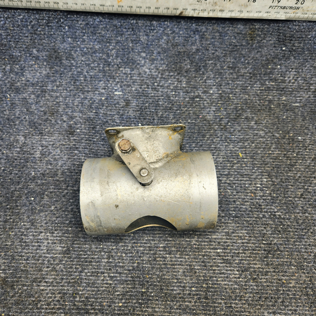 Used aircraft parts for sale, 169-910027-27 Beechcraft A23A Musketeer Custom III CABIN HEAT VALVE WELD ASSEMBLY