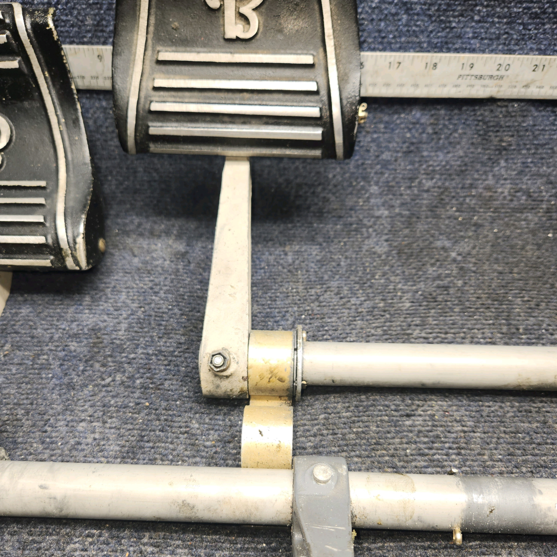 Used aircraft parts for sale, 169-524013-605 Beechcraft A24R Rudder Pedal Assy