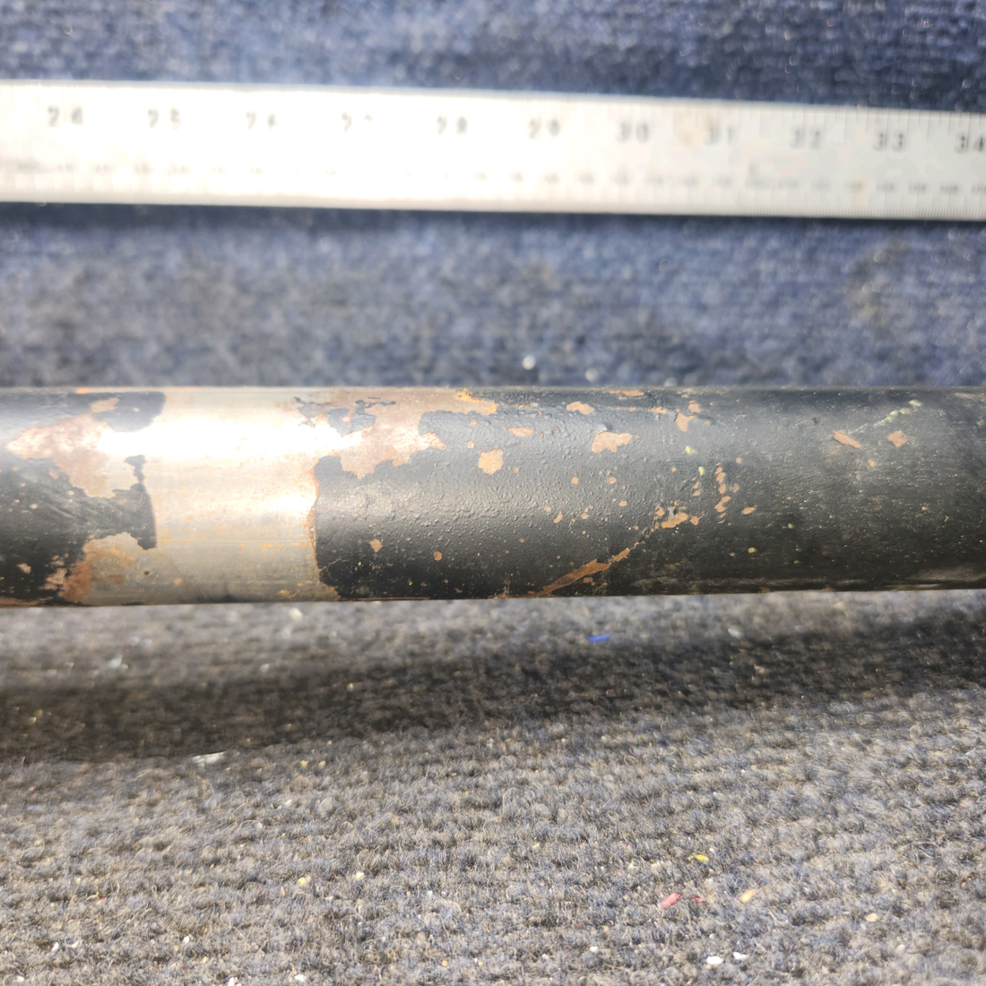 Used aircraft parts for sale, 62705-000 Piper PA-28-140 Flap Torque Tube with LH and RH Fitting