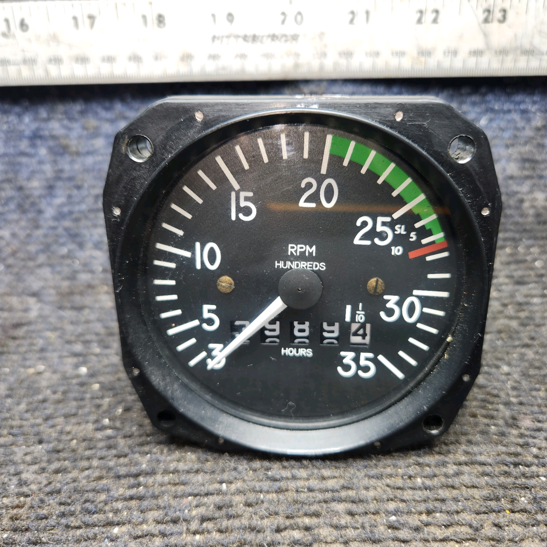 Used aircraft parts for sale, D1-112-5025 Mitchell cessna 150G Recording Mechanical Tachometer – 3,989.4 Hours
