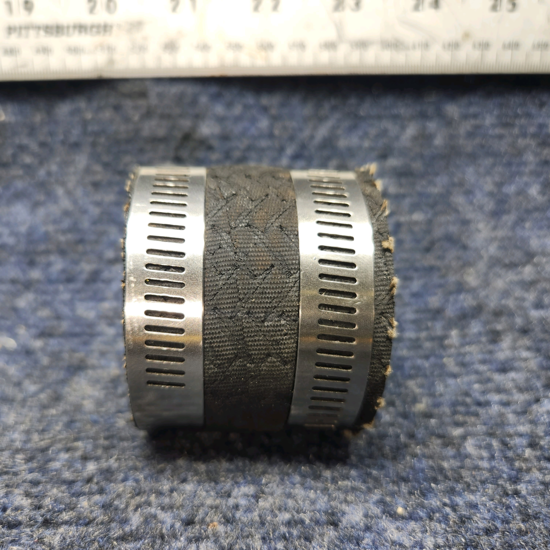 Used aircraft parts for sale, 69603 / LW-15592-8-28 Lycoming O-540 PIPER PA-24-250 Hose with clamps Sold as a set.