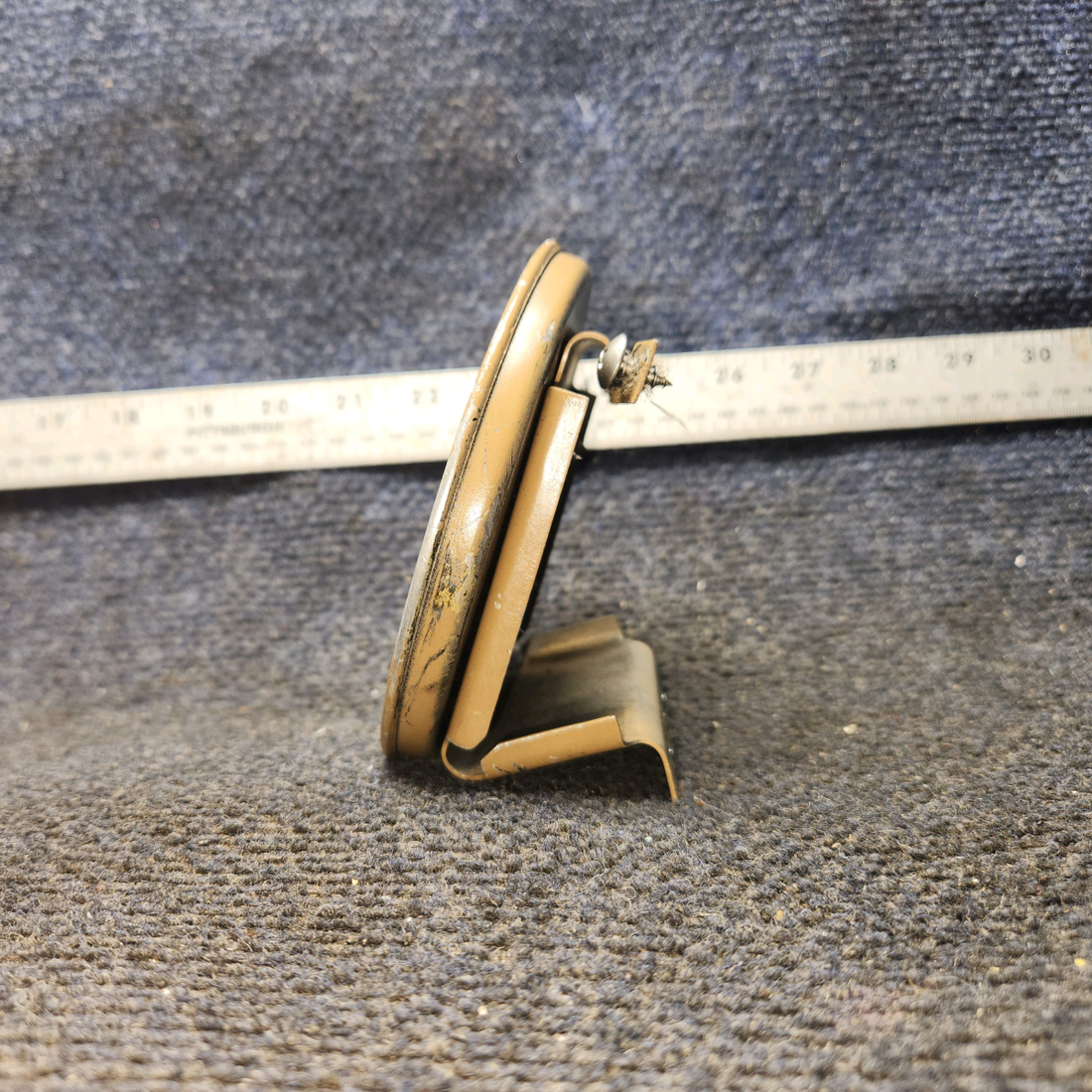 Used aircraft parts for sale, 0511198 Cessna 172E Fuel Selector Cup with Placard and Bracket