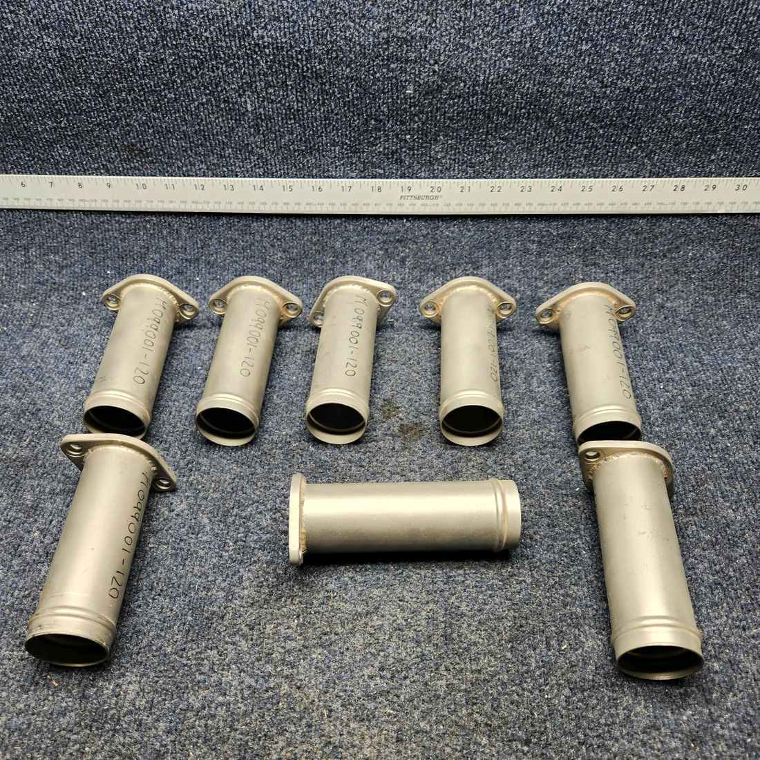 Used aircraft parts for sale, 099001-120 Texas Several LYCOMING EXHAUST 5.5" STRAIGHT RISER PRICE PER EACH.