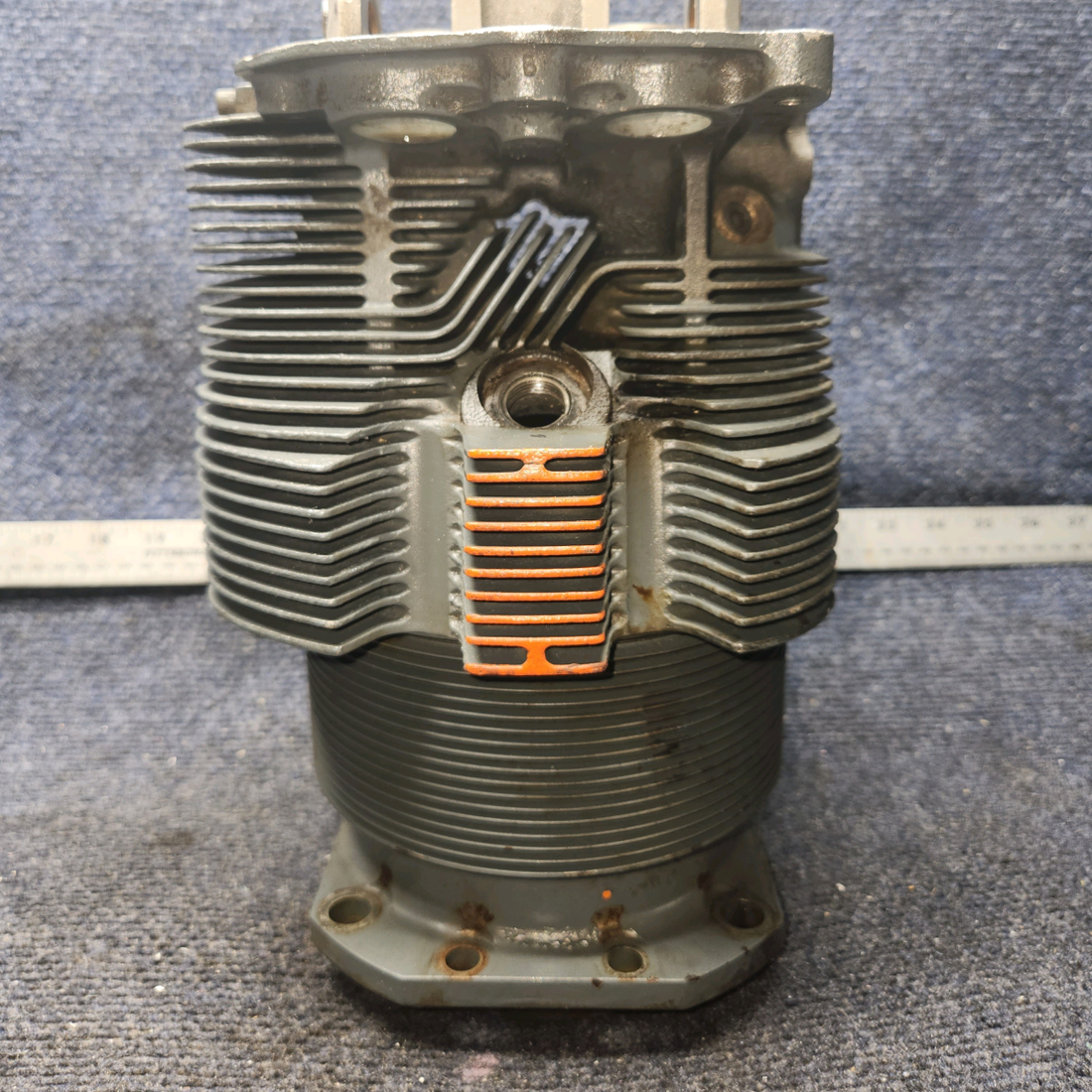 Used aircraft parts for sale, LW-12416 Lycoming O-320-D2A Piper PA28-140 Cylinder Wide Deck Chrome with High-Compression Piston