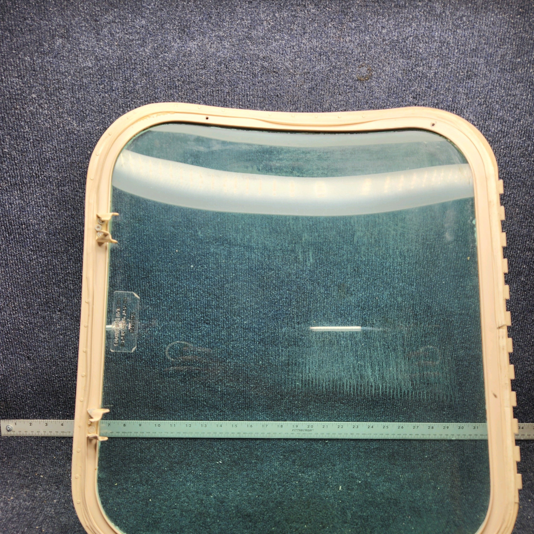 Used aircraft parts for sale, 35-410291-147 BEECHCRAFT F35 WINDOW CABIN CENTER ASSEMBLY RH (CLEAR)