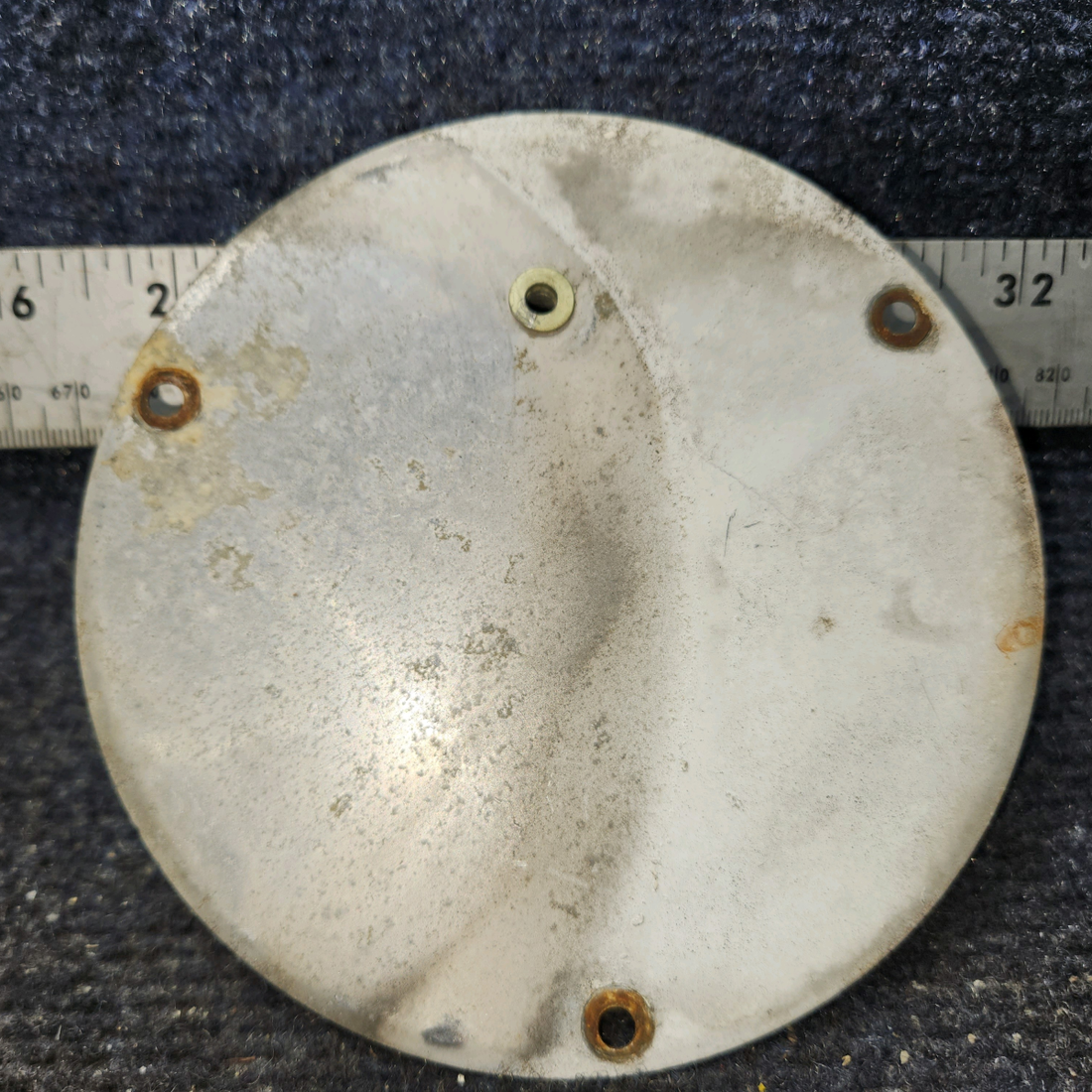 Used aircraft parts for sale, S225-2 Cessna 172F Inspection Plates - 5" , 3 holes (Set of 2)