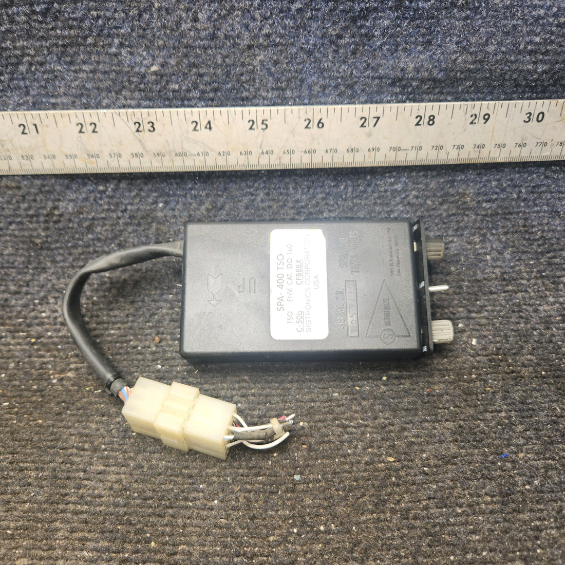 Used aircraft parts for sale, SPA-400 Piper PA-28-140 4-Place Panel-Mounted Intercom
