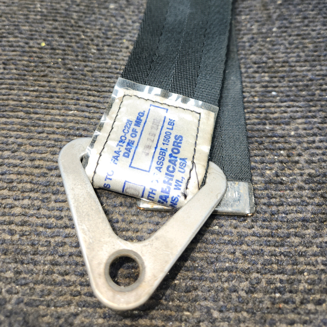 Used aircraft parts for sale, 90-91R60 Aerofabricators cessna 150G Lap Strap Seatbelt Assembly