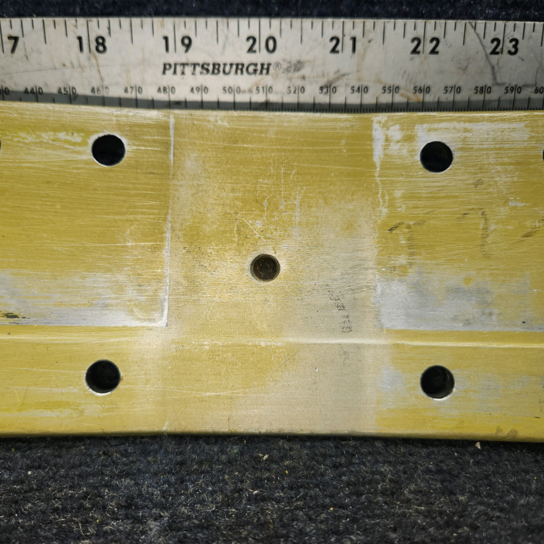 Used aircraft parts for sale, 169-110017-1 Beechcraft A24R Fitting Lower Splice Plate