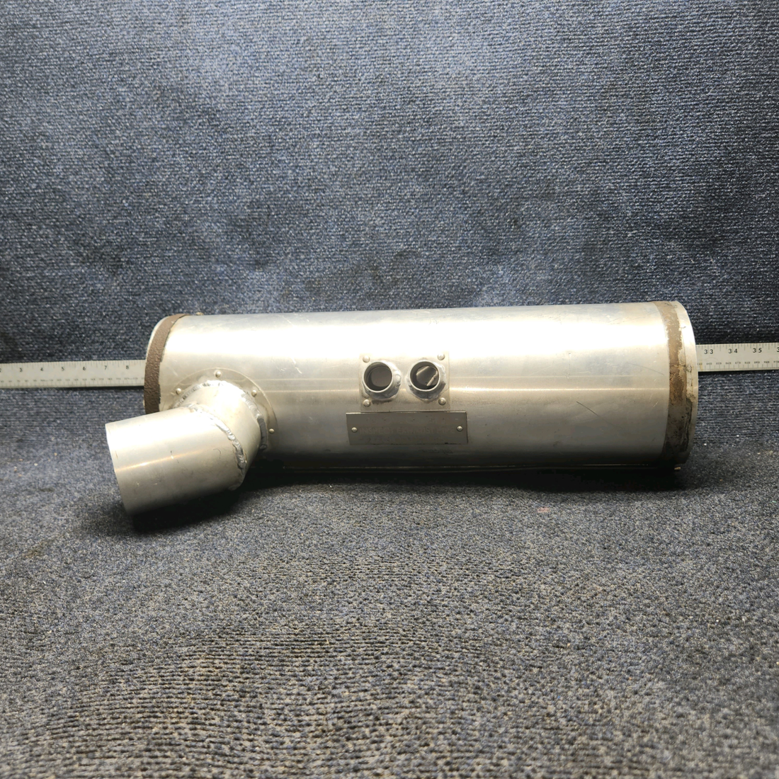 Used aircraft parts for sale, 66704-002 Piper PA28-140 Muffler Shroud- Has dents