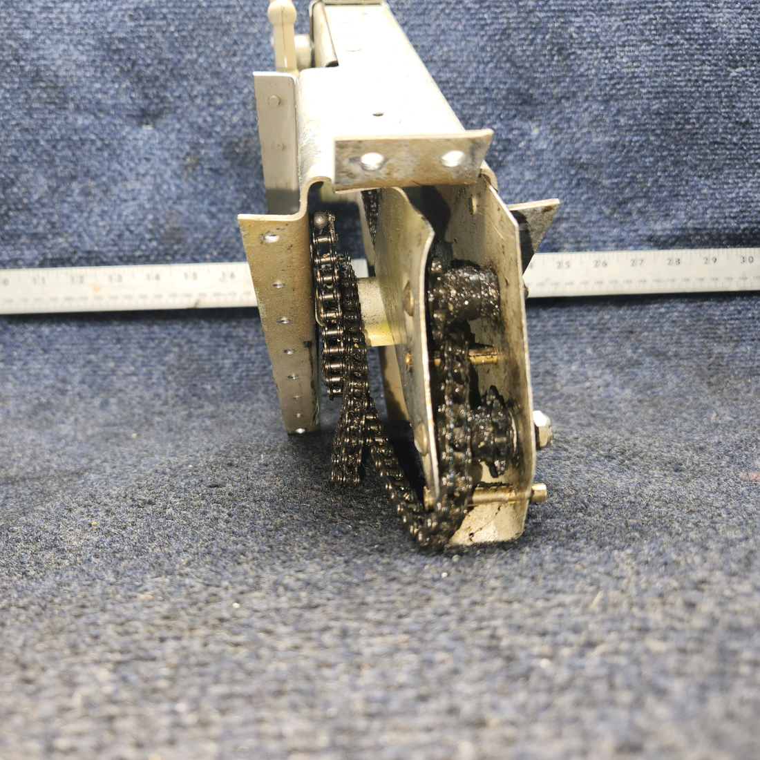 Used aircraft parts for sale, 169-524041-7 Beechcraft A24R Stabilator Tab Control Mechanism