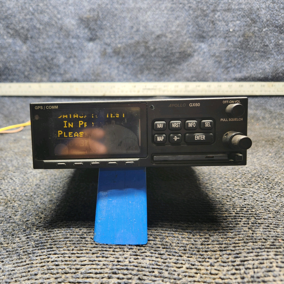Used aircraft parts for sale, 430-6050-600 Apollo GX-60 Beechcraft 35-33 IFR-Approach GPS / Moving Map / COMM Transceiver
