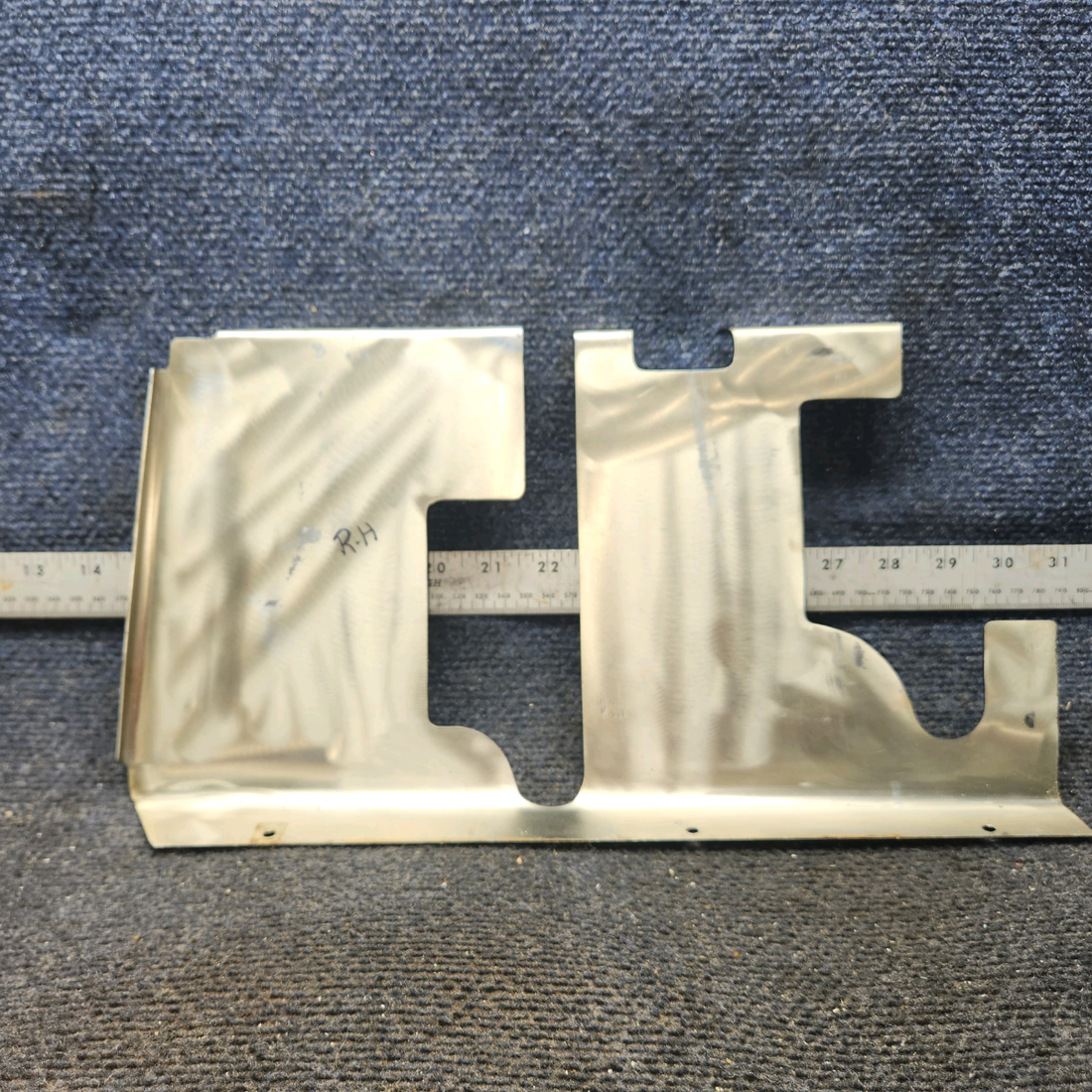 Used aircraft parts for sale, 0513058-1 Cessna 172E Rudder Bar Shield - RH Dual Controls