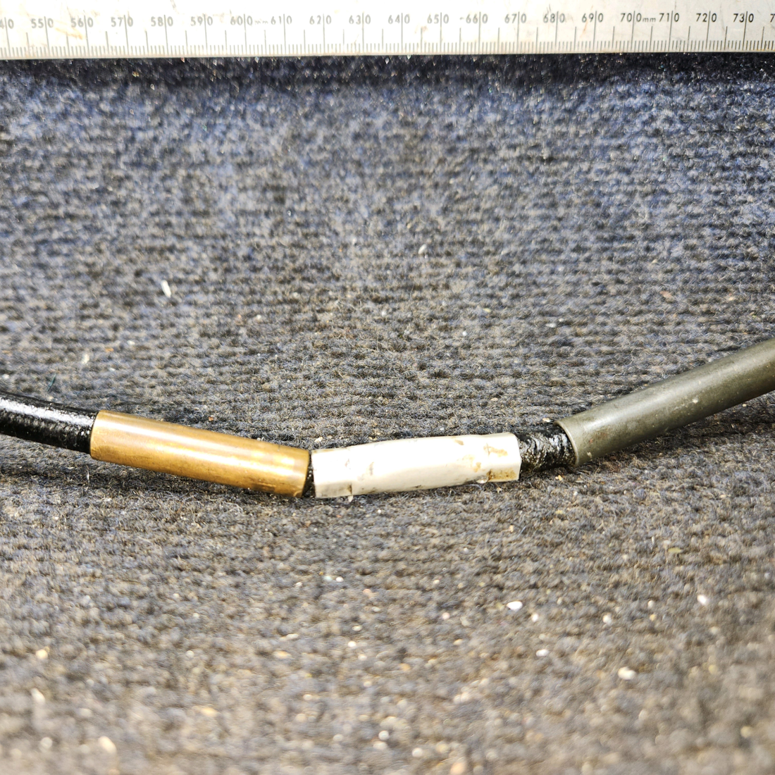 Used aircraft parts for sale, S1222-2 Cessna 172E Throttle Cable Assembly 47"