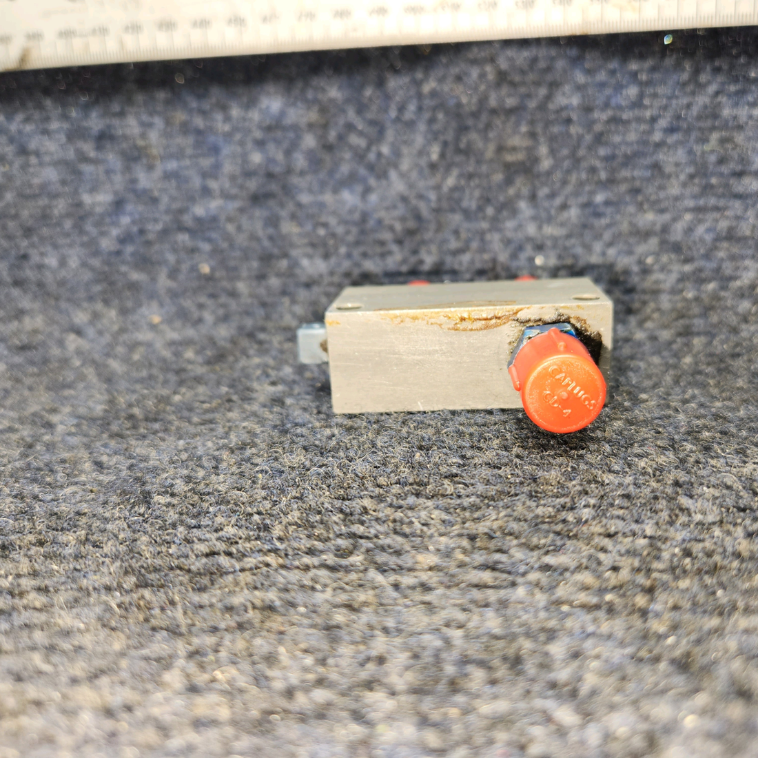 Used aircraft parts for sale, 169-580001-105 Beechcraft A24R Parking Brake Block Distributions