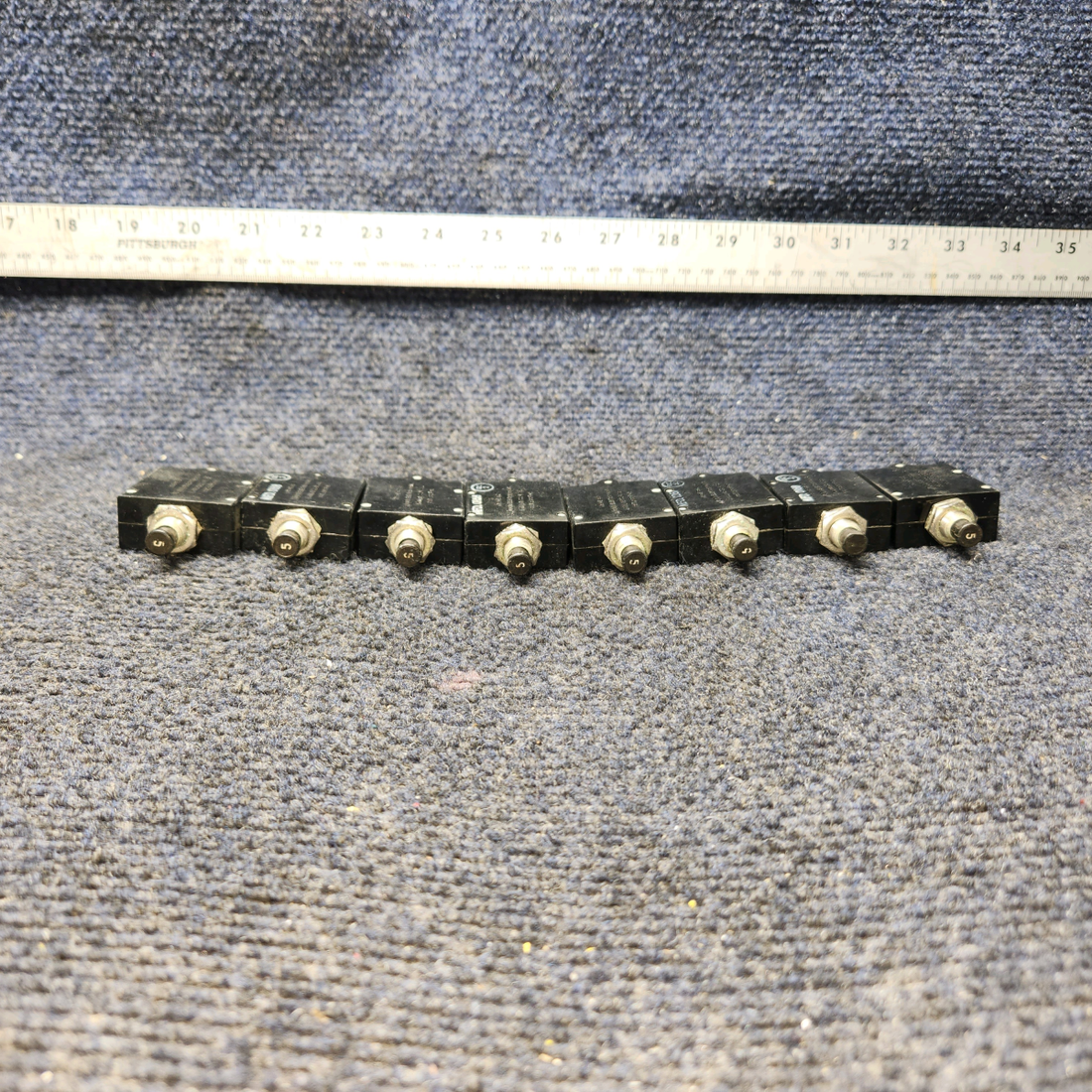 Used aircraft parts for sale, CB‑2305A Wood Electric BEECHCRAFT 95-55B Push-Button Circuit Breaker - Price per each