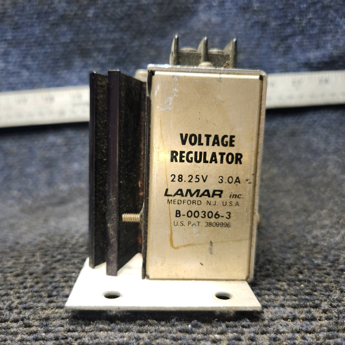Used aircraft parts for sale, B-00306-3 Lamar Voltage Regulator (28V)