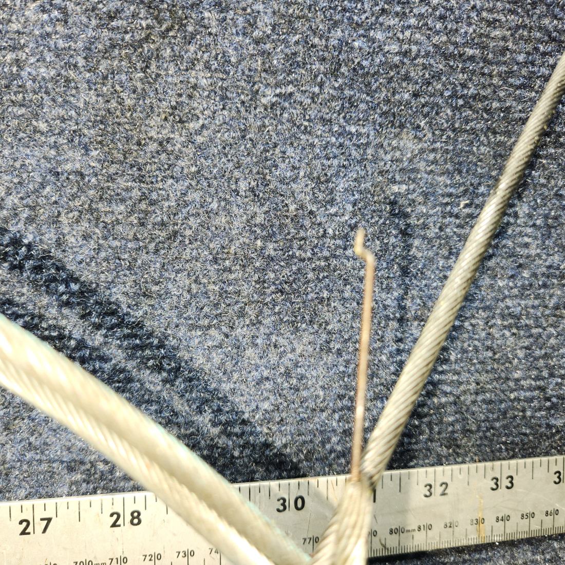 Used aircraft parts for sale, 79863-003 Piper PA28-161 Heat and Defrost Control Levers w/ Knobs and Cables (2 Levers – 37" & 46")