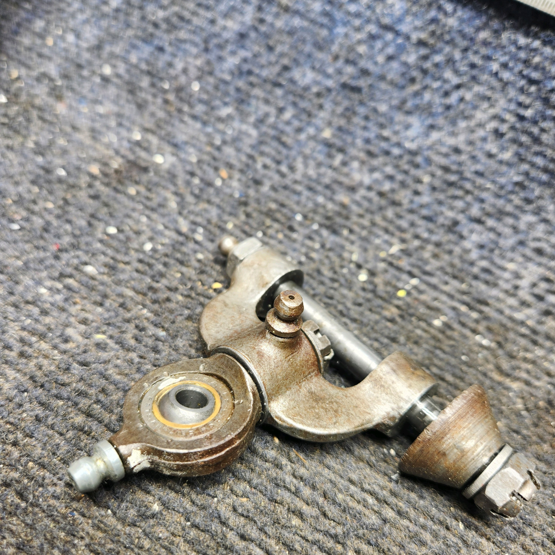 Used aircraft parts for sale, 35-825007 Beechcraft 35-33 Nose Gear Steering Yoke Link Assembly
