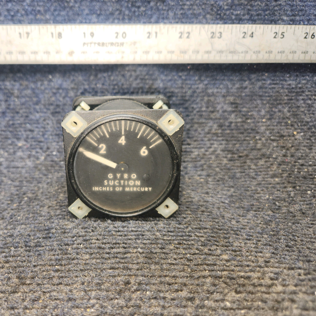 Used aircraft parts for sale, 1G10-1 Airborne Piper PA28-140 Vacuum Gage