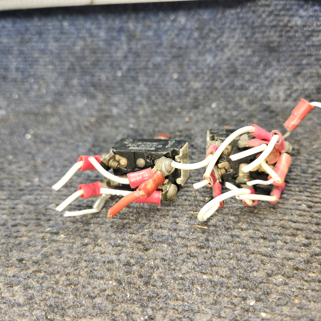 Used aircraft parts for sale, AN3027-1, AN3027-2, AN3021-2 Piper PA-28-140 Toggle Switch - Set of 4