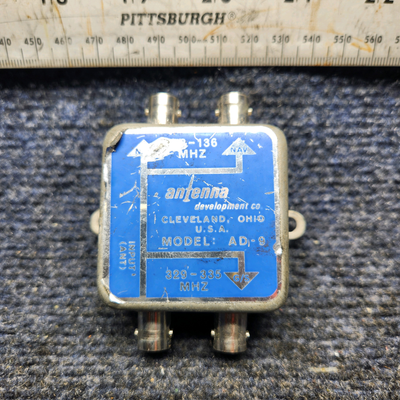 Used aircraft parts for sale, AD-9 Beechcraft A24R Antena Diplexer