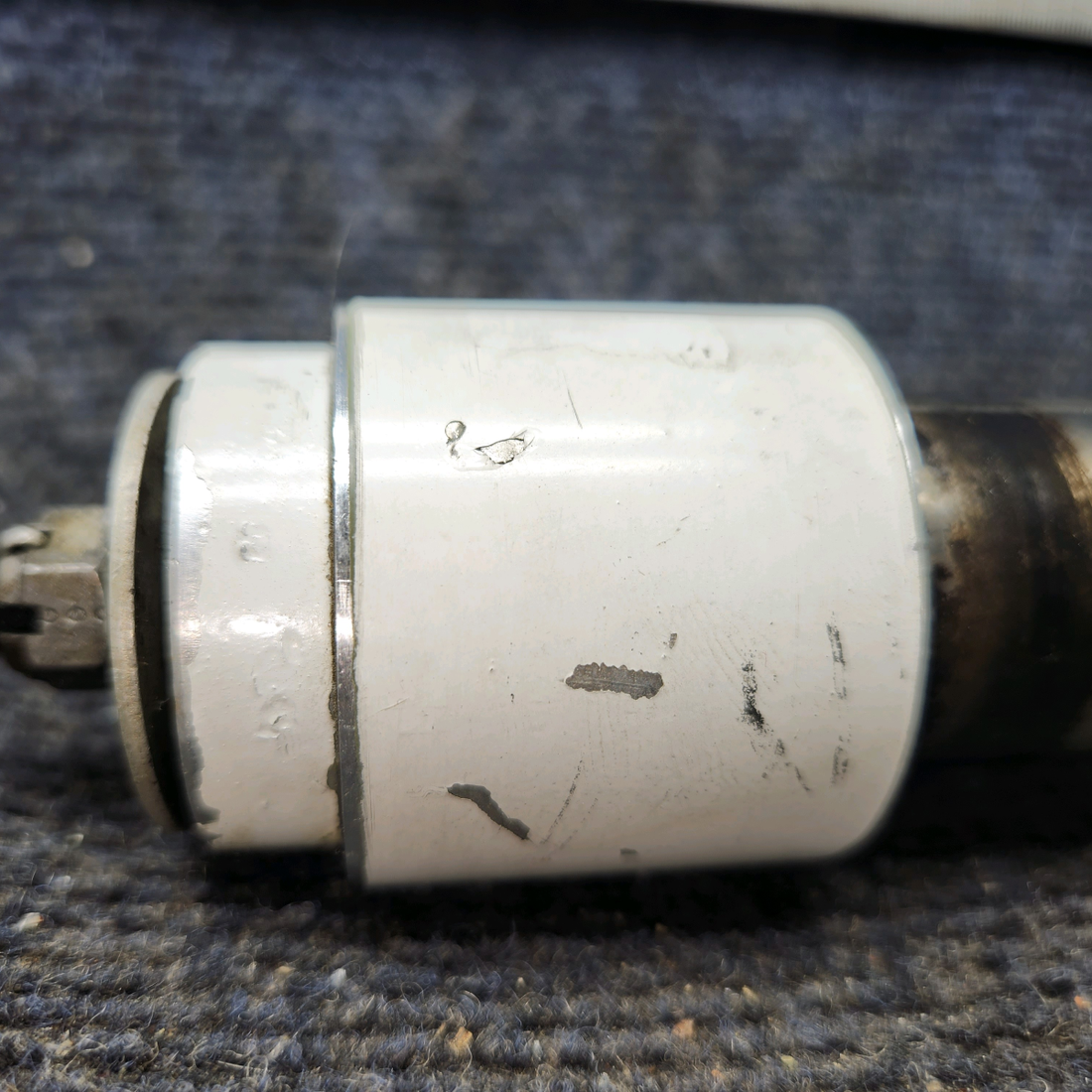 Used aircraft parts for sale, 0543001, 0543037-1, 0543003 Cessna 172E Nose Gear Axle Tube w/ Spacers & Ferrule