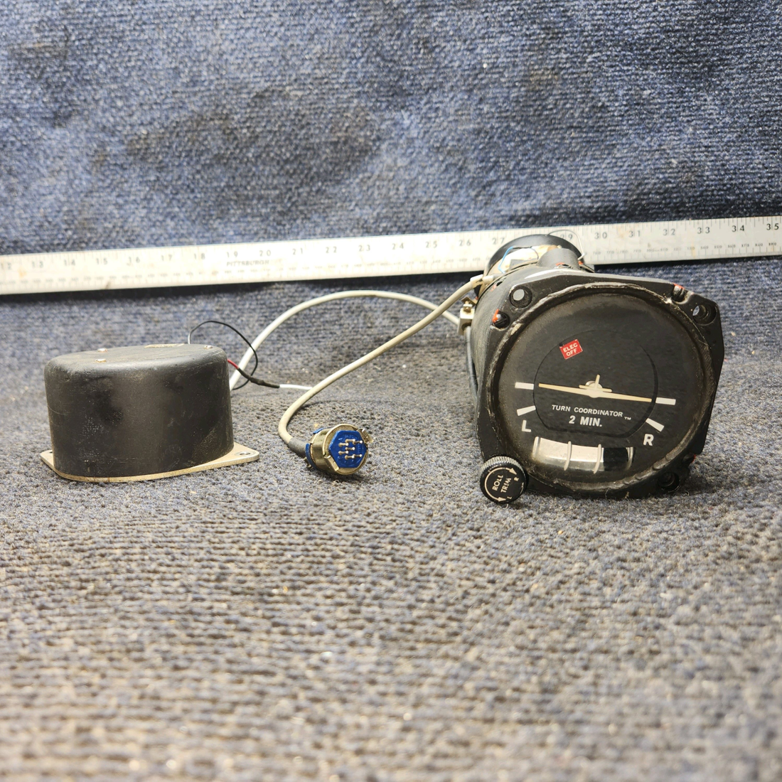 Used aircraft parts for sale, 20364-1 Brittain Beechcraft 35-33 TC100EVT Rate Of Turn Indicator (13V)