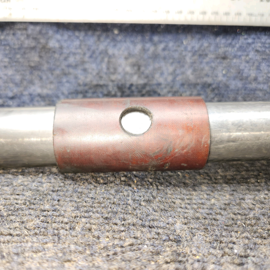 Used aircraft parts for sale, 85292-007 Piper PA28-161 Control Wheel Assy w Mic Switch (L: 14”, Dia: 1.125”)