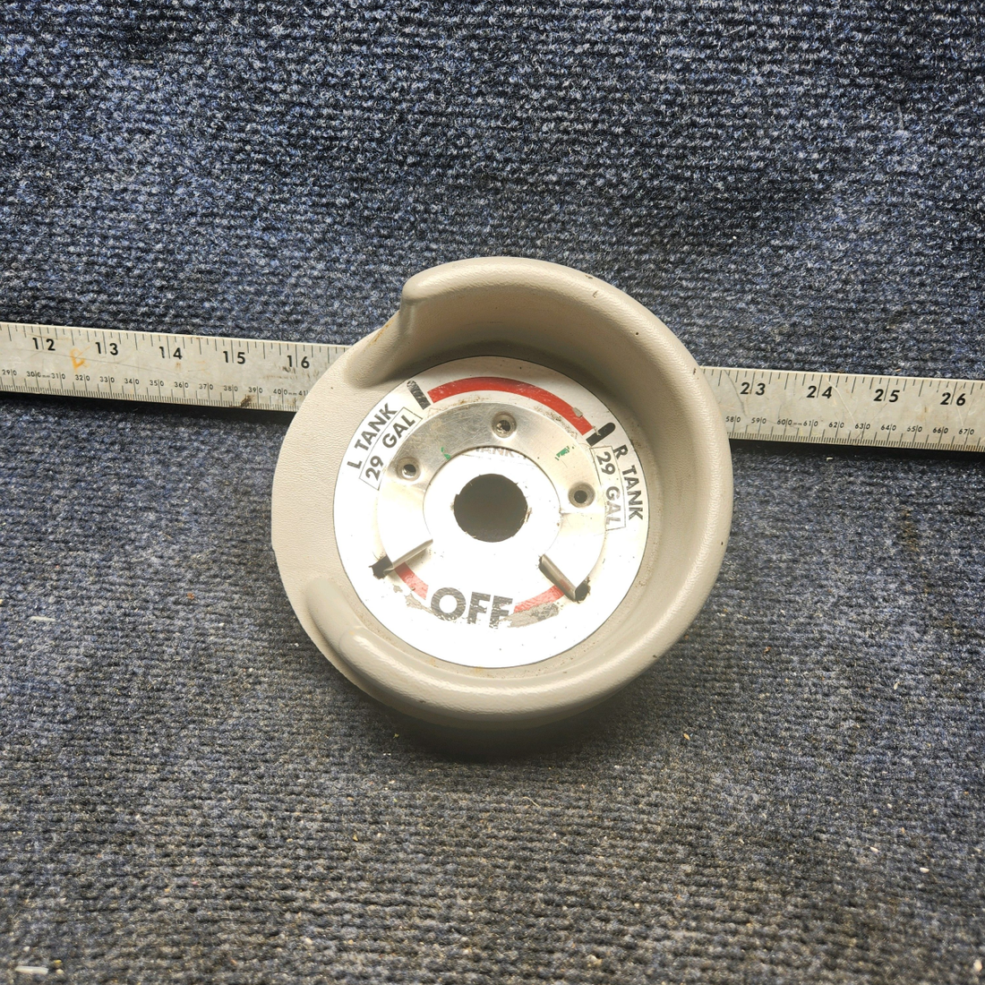 Used aircraft parts for sale, 169-920000-169 Beechcraft A23A Musketeer Custom III GUARD FUEL SELECTOR VALVE