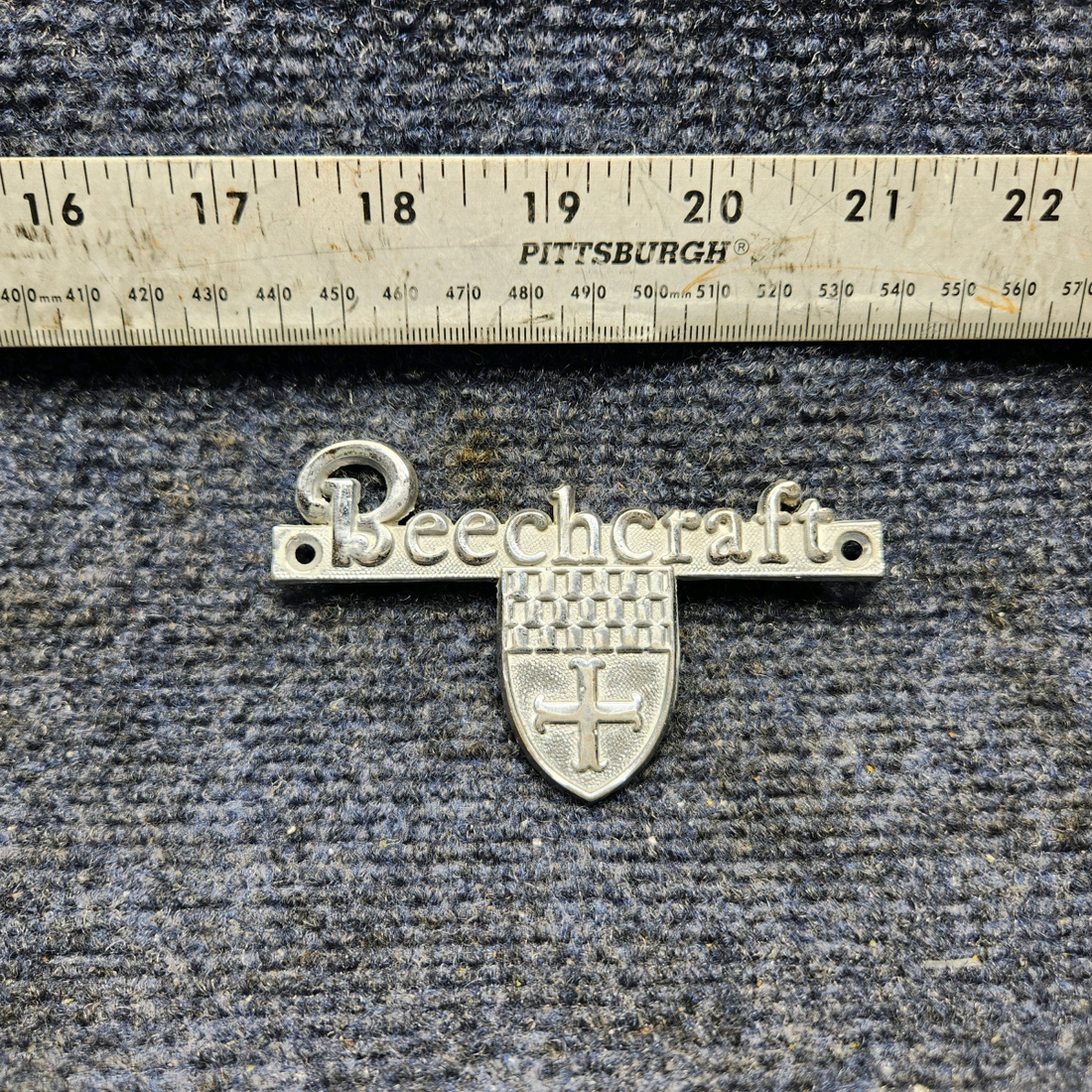 Used aircraft parts for sale, 130071 Beechcraft A23A Musketeer Custom III BEECHCRAFT EMBLEM