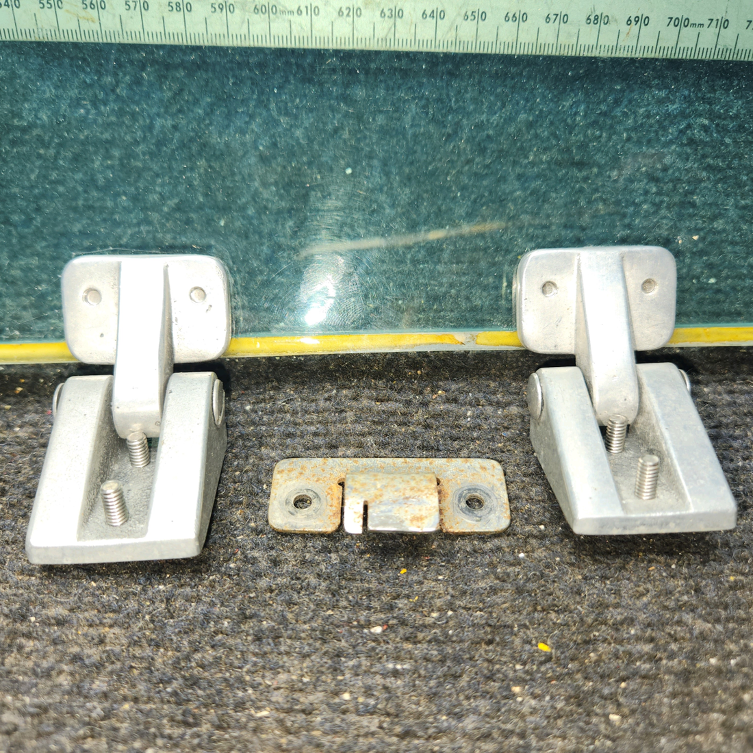 Used aircraft parts for sale, 96-420011-7 BEECHCRAFT F35 Storm Window Assembly w/Metal Leg