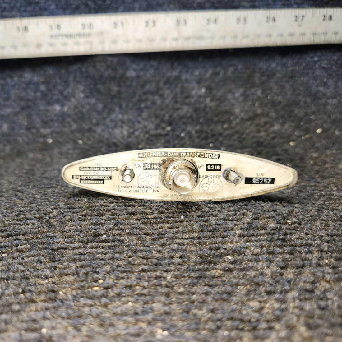 Used aircraft parts for sale, CI-105 Cessna 172E DME/Transponder Antenna