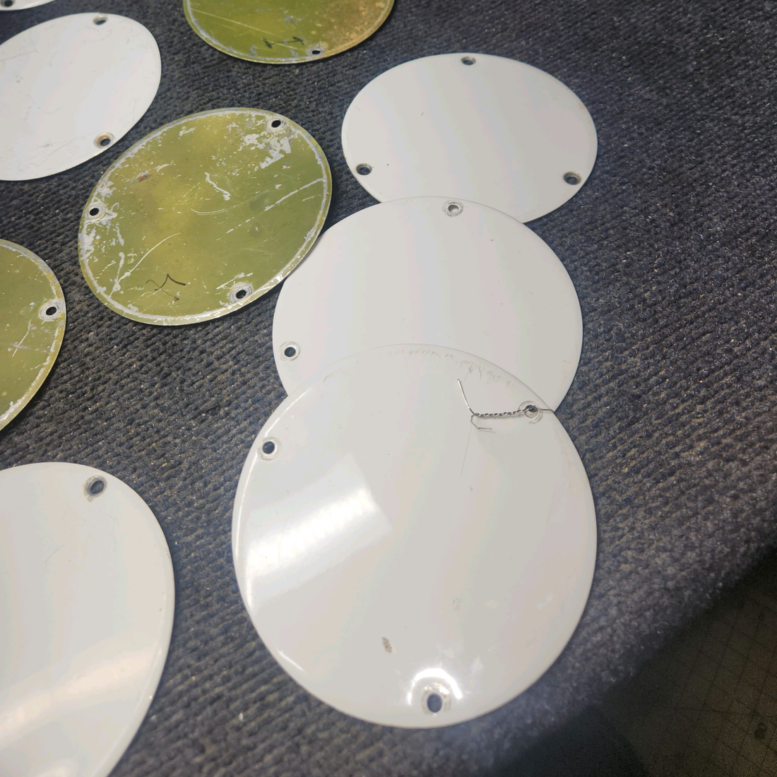 Used aircraft parts for sale, S225-1 Cessna 172E Inspection Cover Plate - Set of 33