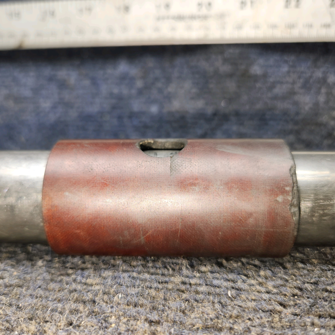 Used aircraft parts for sale, 85292-007 Piper PA28-161 Control Wheel Assy w Mic Switch (L: 14”, Dia: 1.125”)