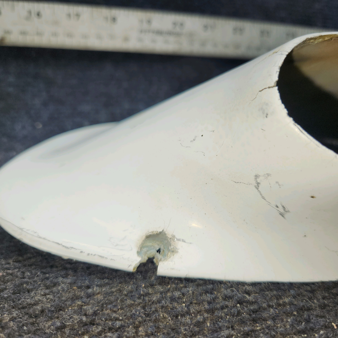 Used aircraft parts for sale, 0723612-3 Cessna 182G Strut Fairing RH (Warped)